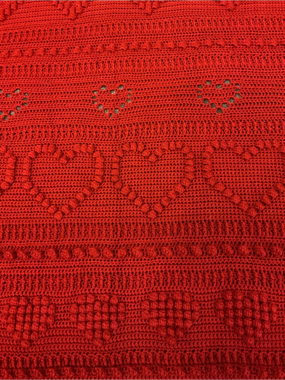 Crochet Heart Blanket - Picture 5 of 5